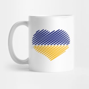 Ukraine Heart (Flag / Blue - Yellow) Mug